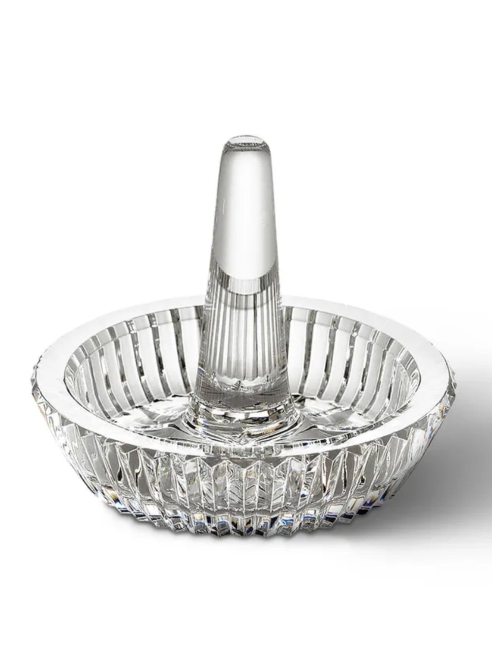 Waterford Clear Crystal Ring Holder Jewelry Dish
